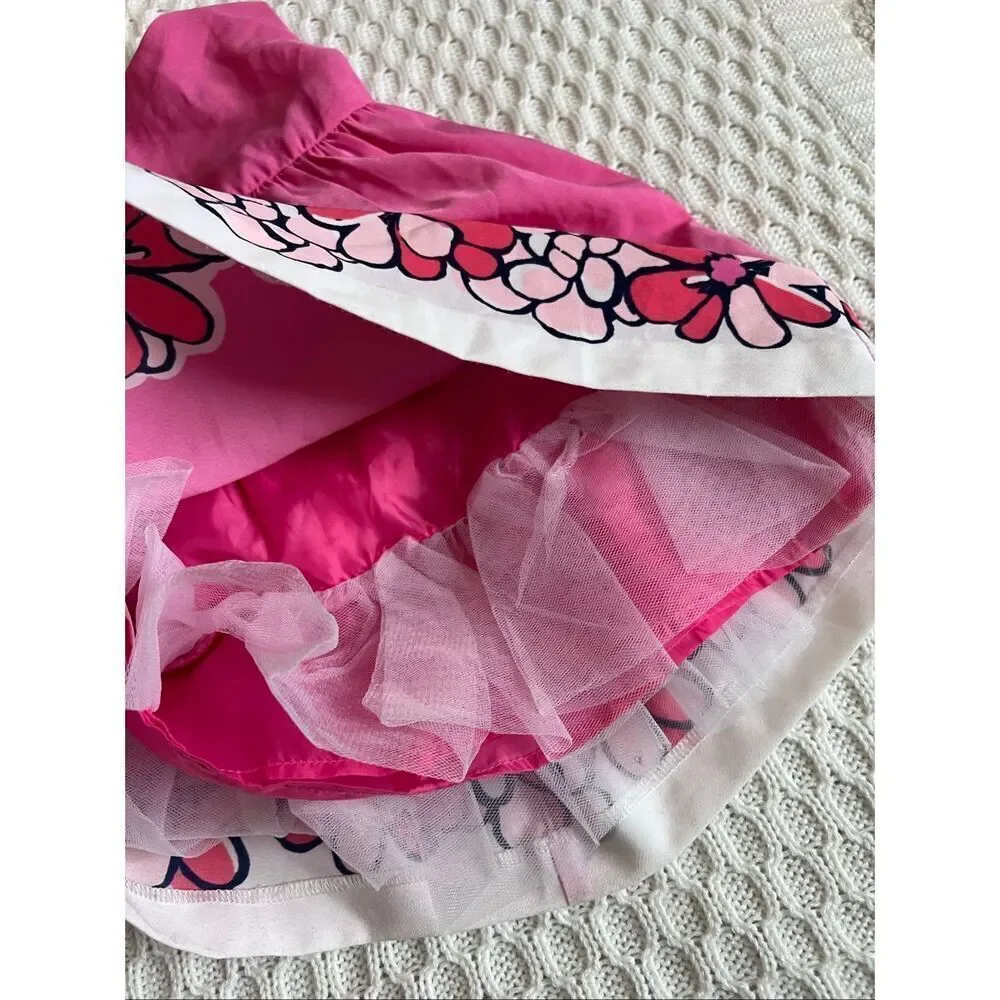 Gymboree Pink Floral Church Easter Dress Toddler Girls size 12-18 month